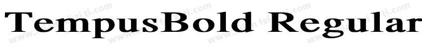 TempusBold Regular字体转换